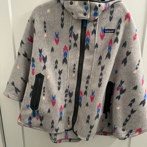 Patagonia Synchilla Multicolor Fleece Poncho/Cape